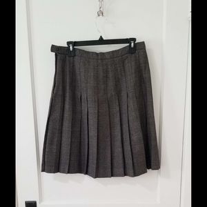Sag Harbor Wool Plaid Pleated Skirt – Size 14